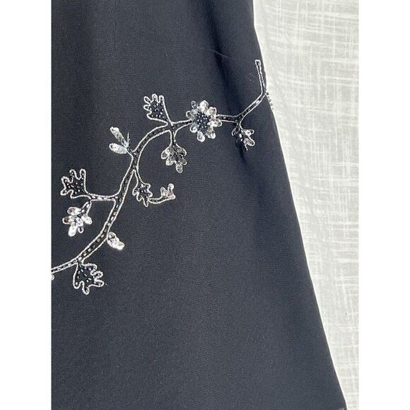 vintage 90s y2k fairy sequin Floral Beaded Embroidered cami tank top 18W P - Picture 4 of 6